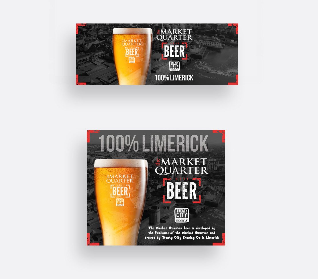 Limerick Market Quarter Beer promotional social media graphics