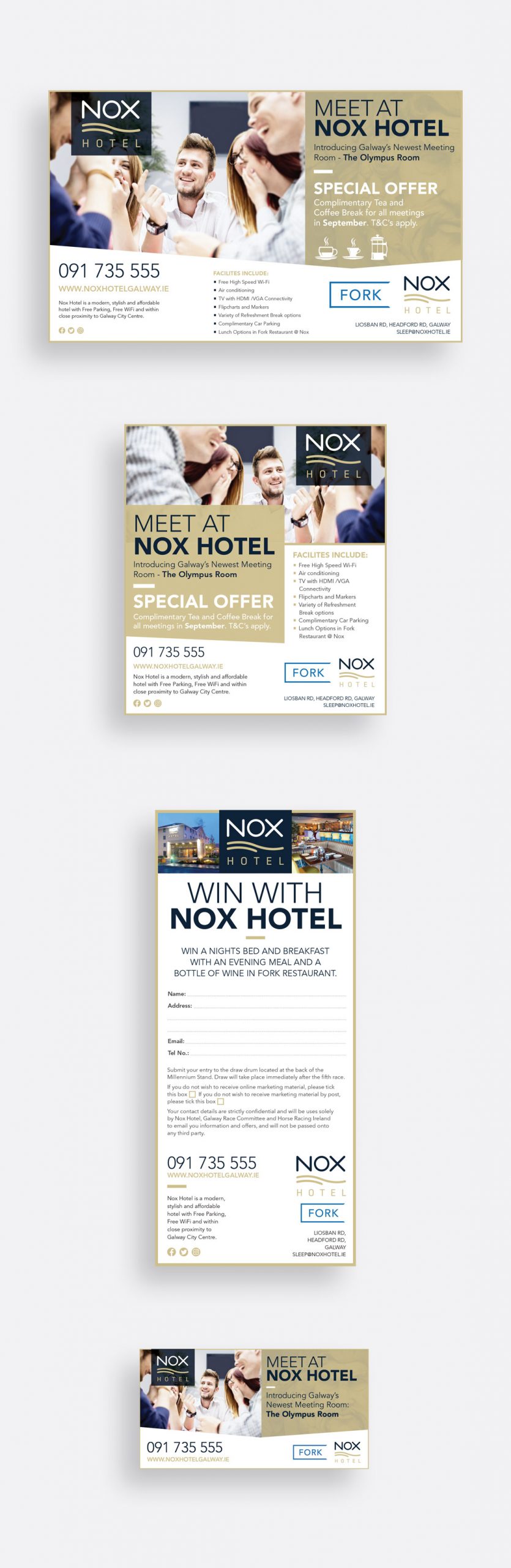 Nox Hotel 'Meet at Nox' print and social media campaign